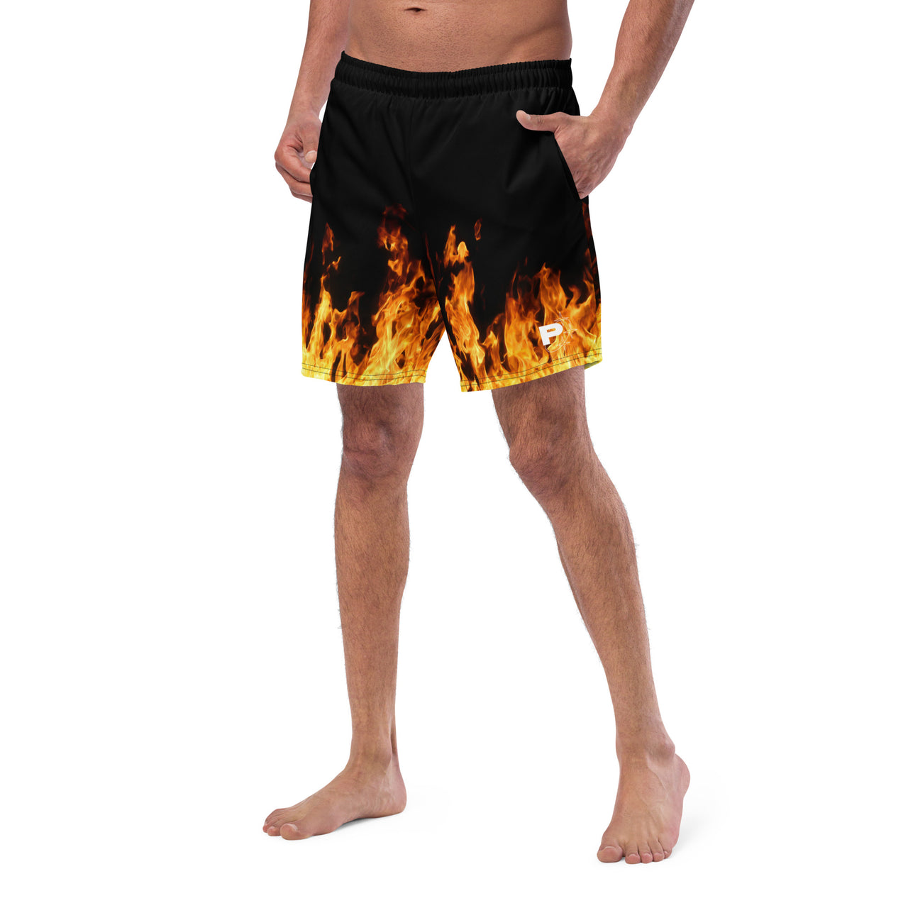 Flame swim trunks