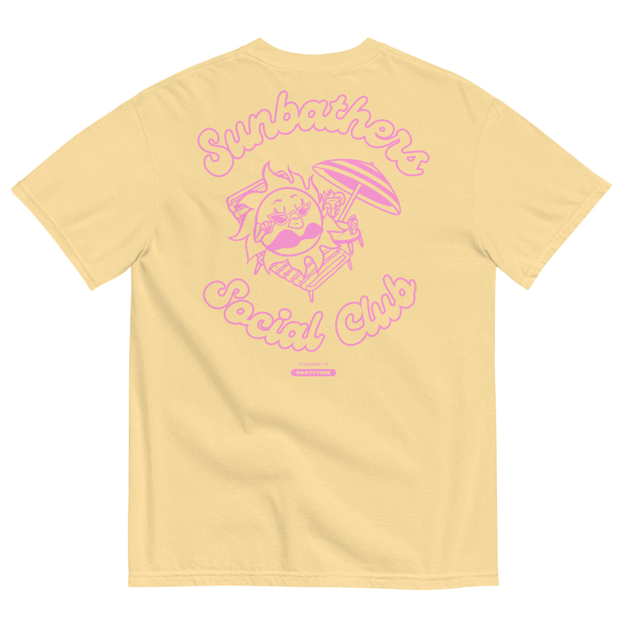 Sunbathers Social Club Unisex garment-dyed heavyweight t-shirt