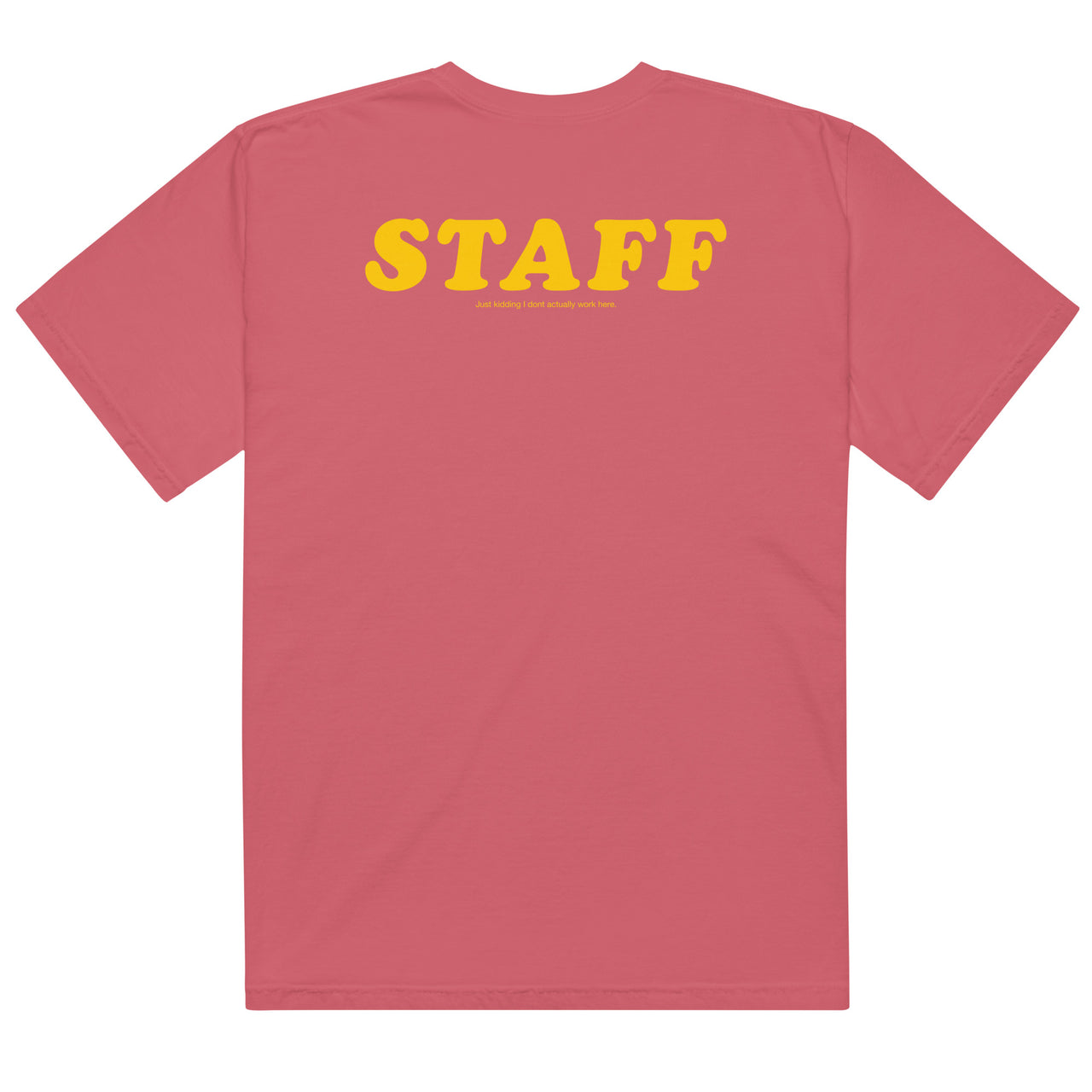 STAFF Unisex garment-dyed heavyweight t-shirt