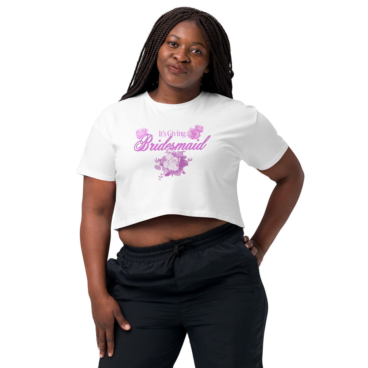 It's Giving Bridesmaid Women’s crop top