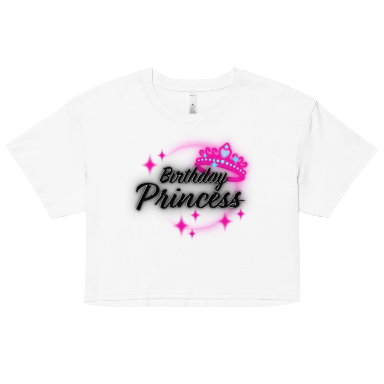 Birthday princess Women’s crop top